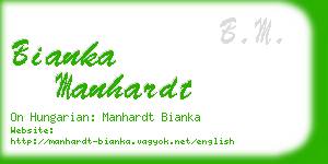 bianka manhardt business card